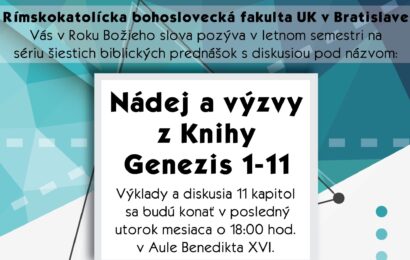Nádej a výzvy z knihy Genezis 1-11