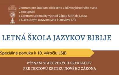 Letná škola jazykov Biblie Letná škola jazykov Biblie